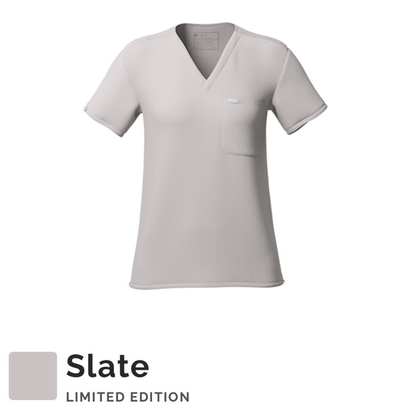 FIGS Scrub Top – Slate (Limited Edition), Size Large - Picture 3 of 3